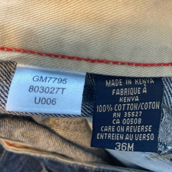 Marithe Francois Girbaud Wide Leg Vintage Denim Jeans SZ 36m X 27 MENS Y2K 2000 - Picture 7 of 8